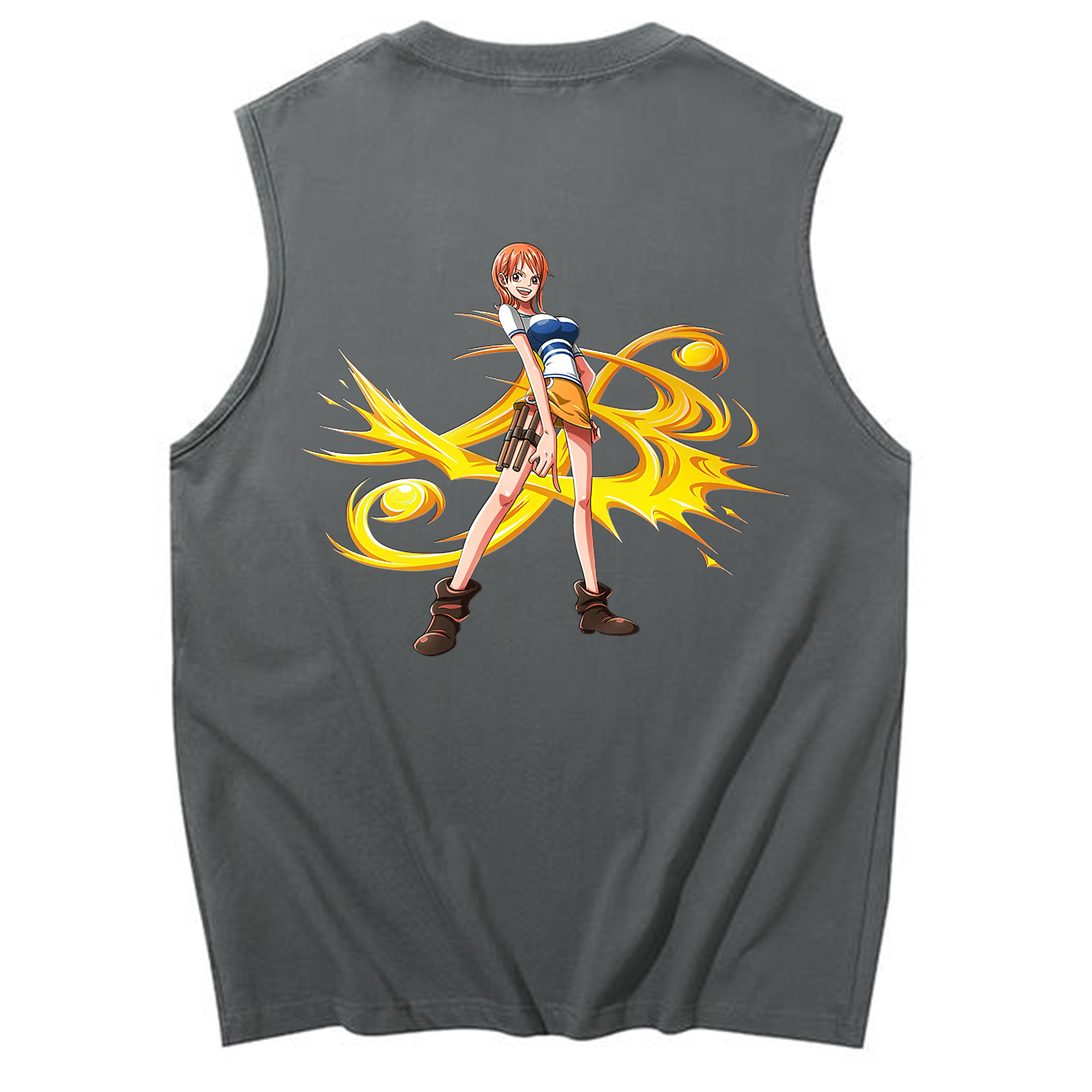 ワンピース ナミ ONE PIECE Nami コットン100％タンクトップ（背面プリント）